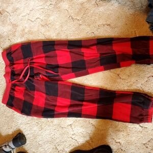 Secret Treasures Red and Brown Pajama Pants